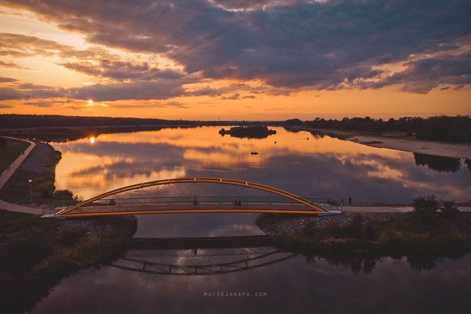Kluczbork - Zachód Słońca, zdjęcia z drona fot. Maciej Knapa
